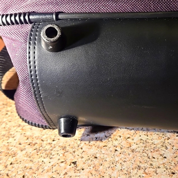 American Tourister Travel Bag / Carry-on Black Canvas includes Toiletry Bag - Picture 11 of 13